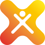 BIH-015_Logo_HEALTH-X_dataLOFT_Bildmarke_orange transparent_220209